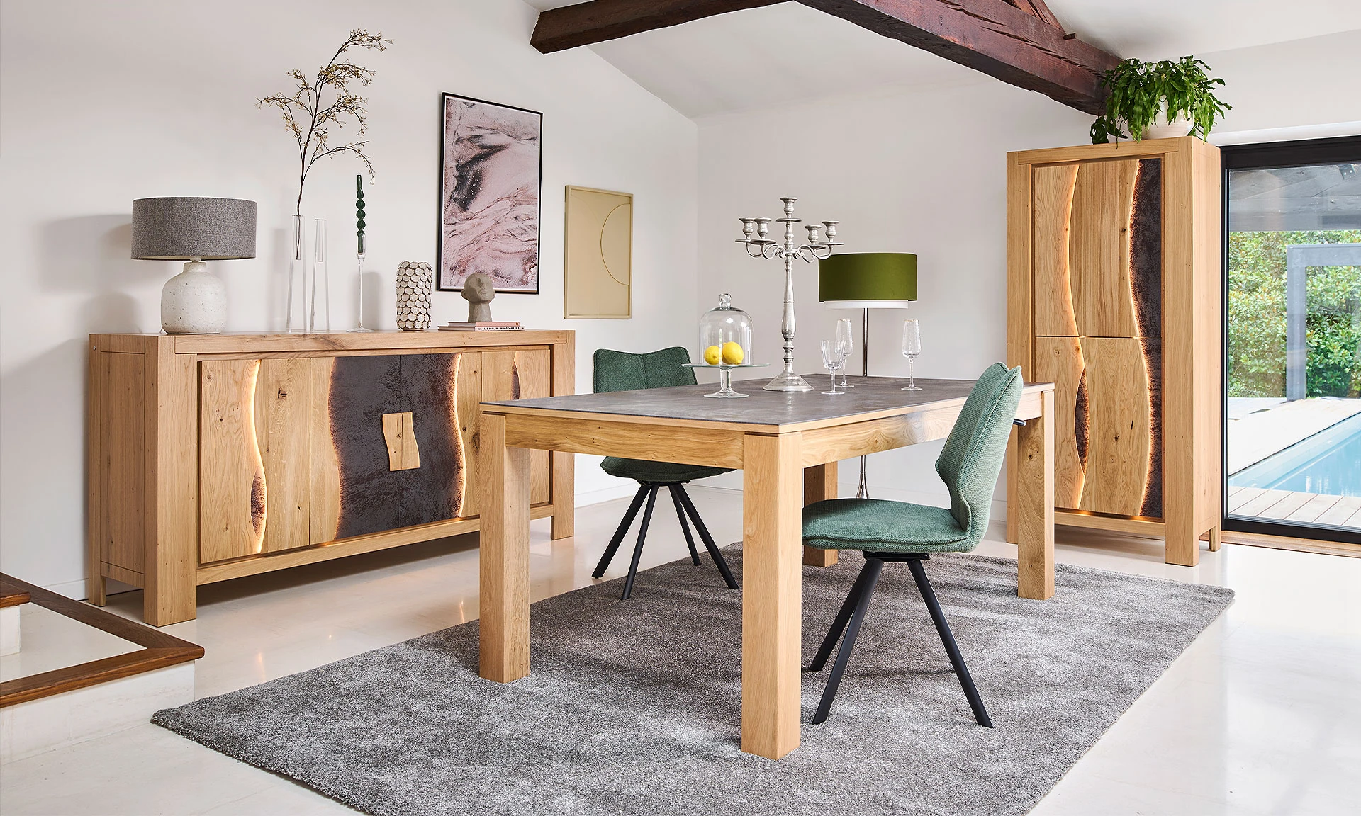 Urban - Table de repas avec allonges