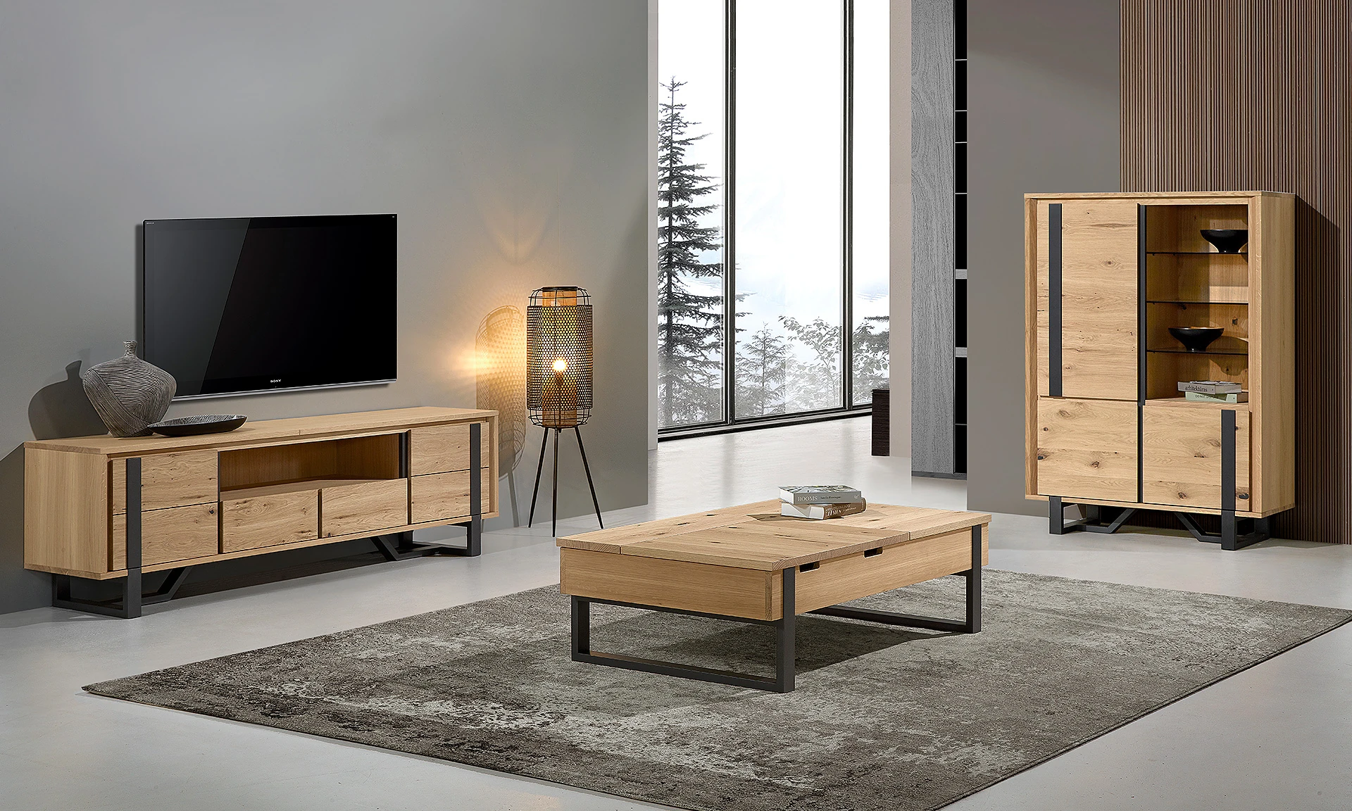 Wild - Table basse, vitrine et meuble TV