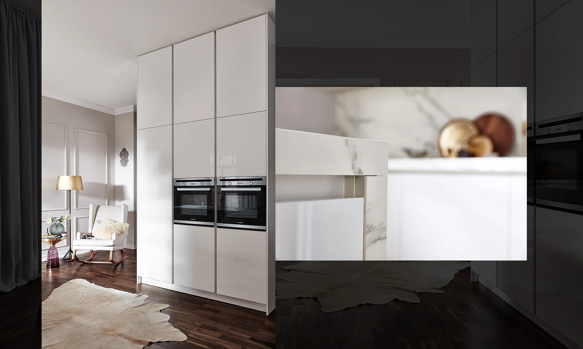 AV 2030 - Cuisine design et épurée en marbre