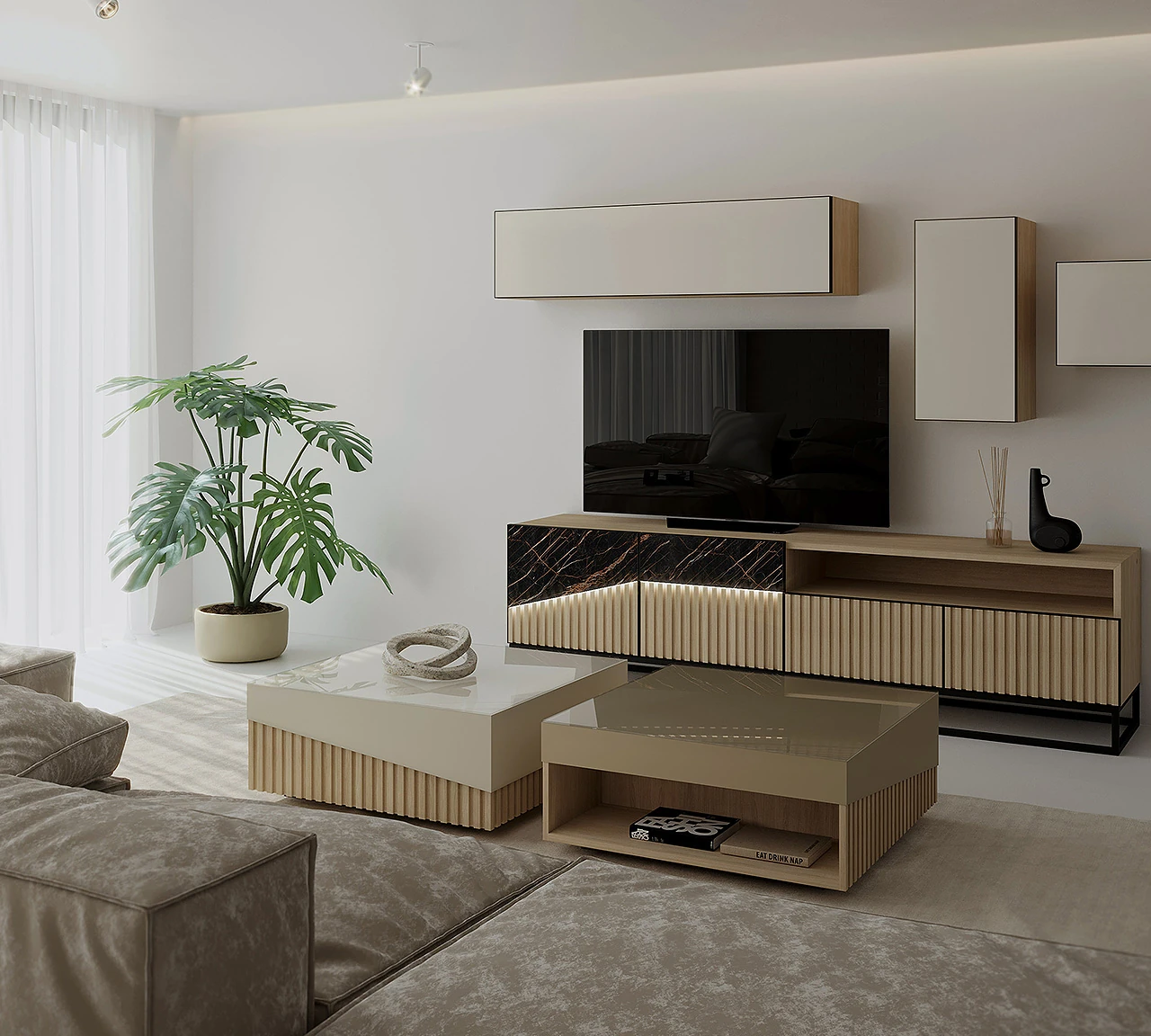 Biais - Meuble TV et table basse