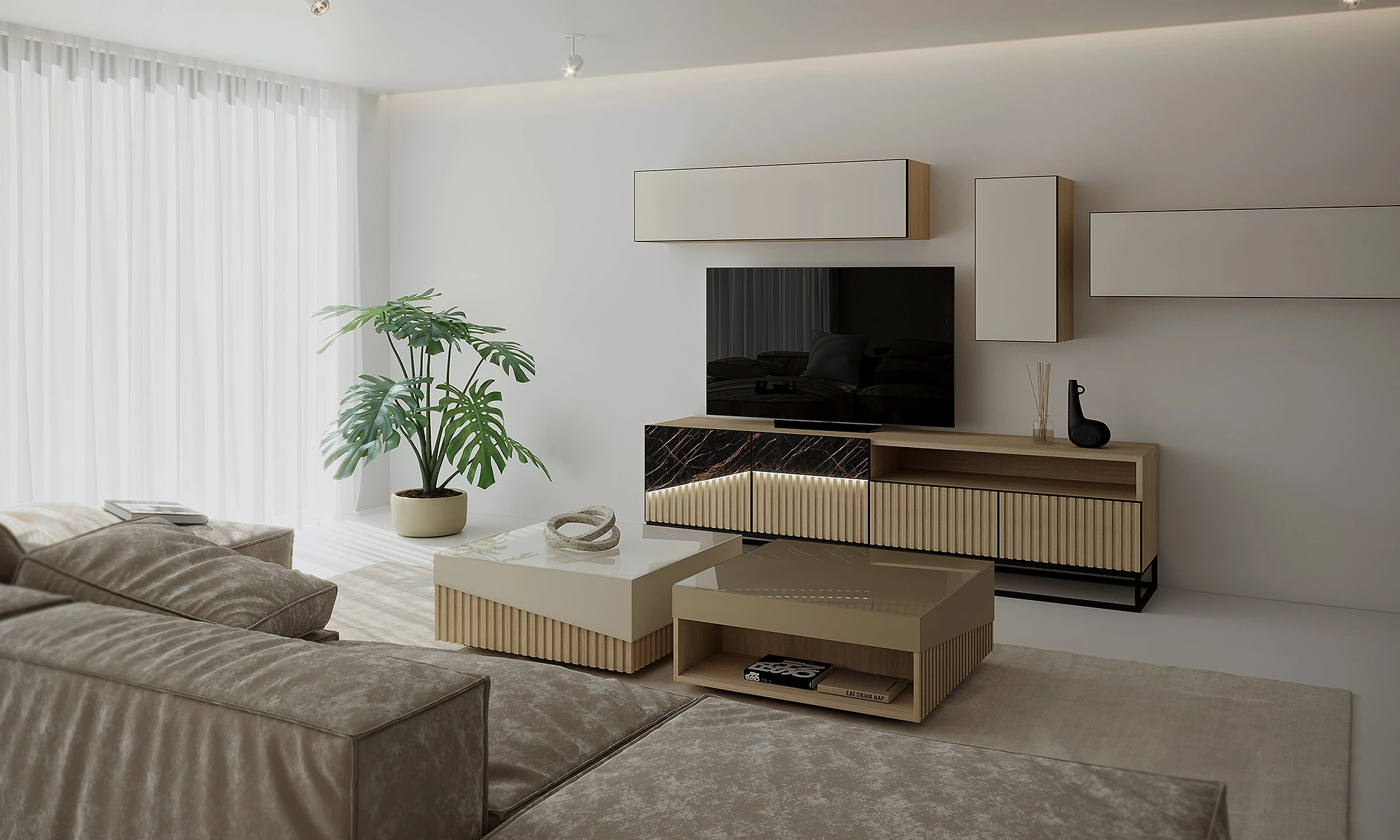 Biais - Meuble TV et table basse