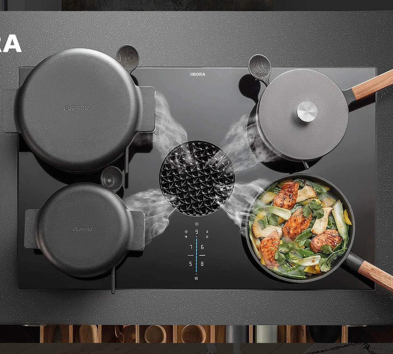 BORA X PURE - PLAQUE DE CUISSON AVEC HOTTE INTÉGRÉE