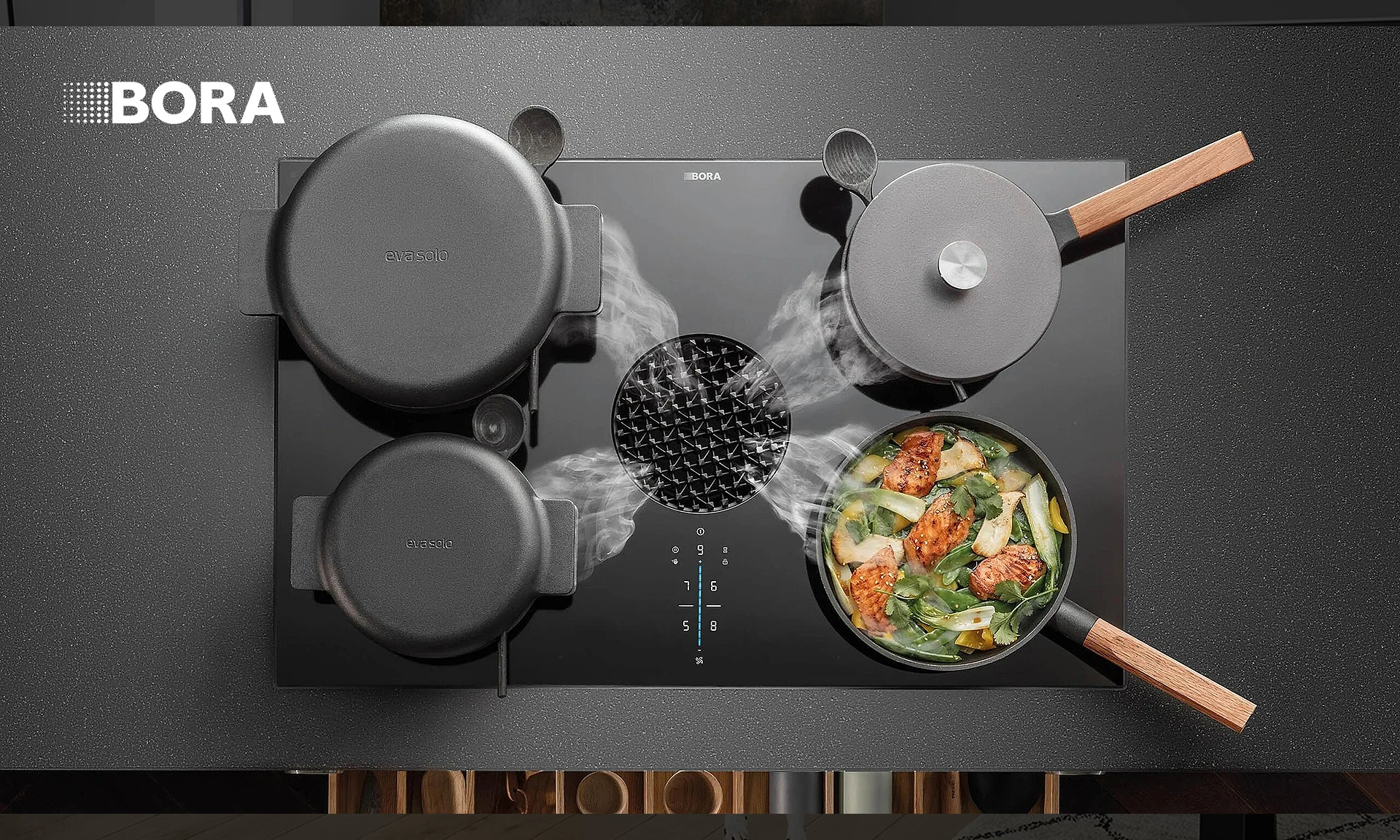 BORA X PURE - PLAQUE DE CUISSON AVEC HOTTE INTÉGRÉE