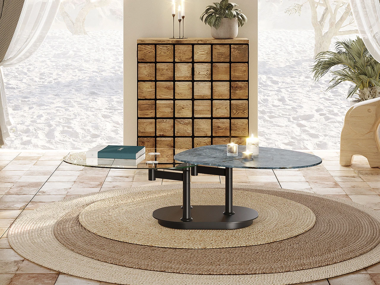 Corse - Table basse extensible