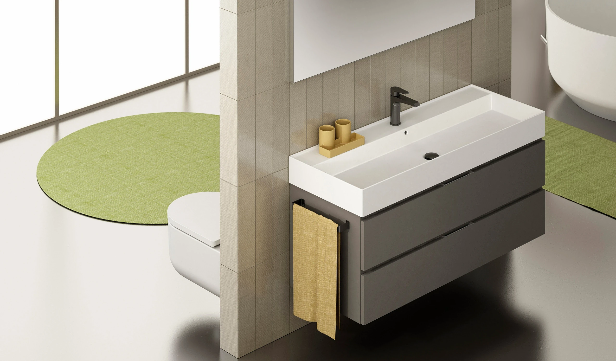 Ria · Mélaminé effet 3D · SB1 Naturel