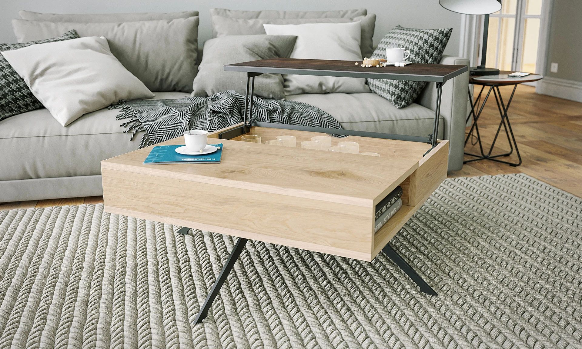 Delaila - Table basse relevable