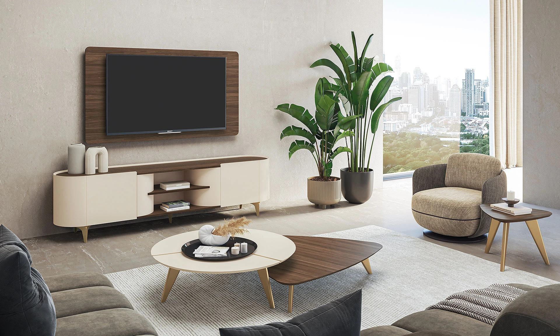 Divin - Table basse et meuble TV