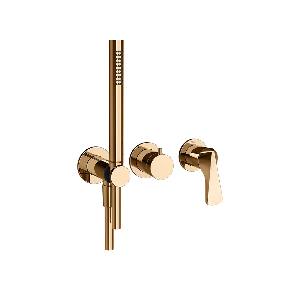 Mitigeur bain et douche Ventaglio · Bronze chaud PVD