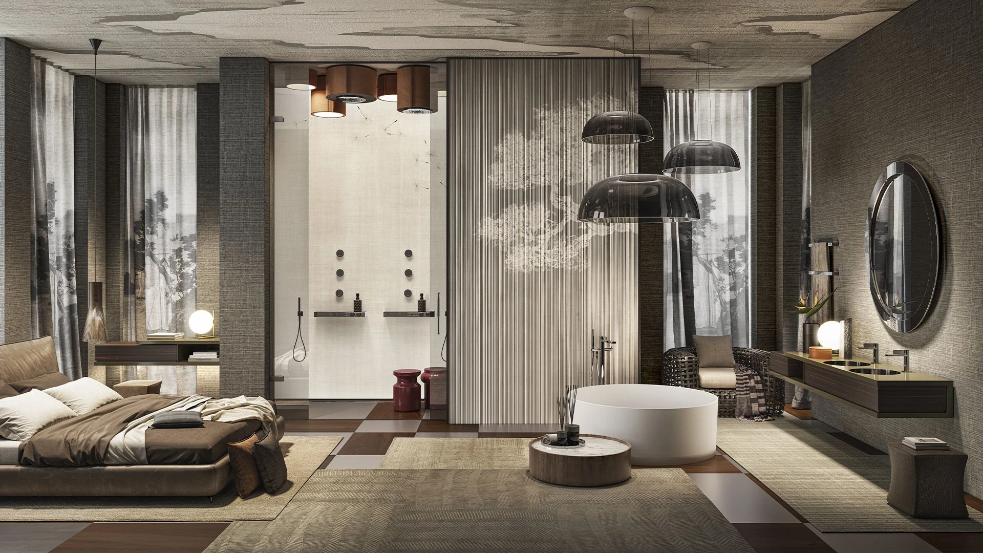Colonne et set de douche Inverso