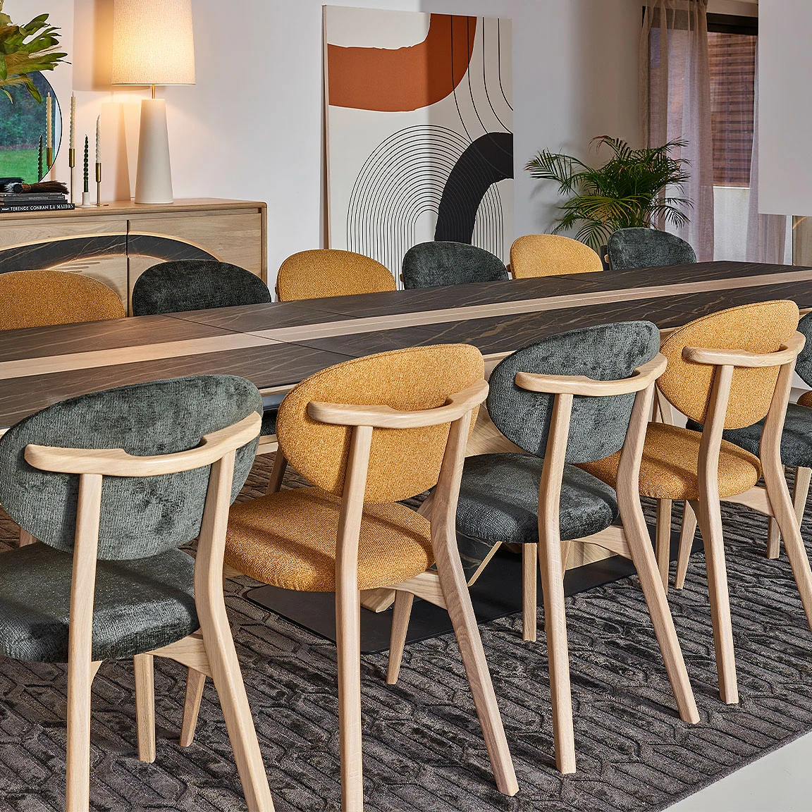 Eros - Table spectaculaire L. 220/380 cm