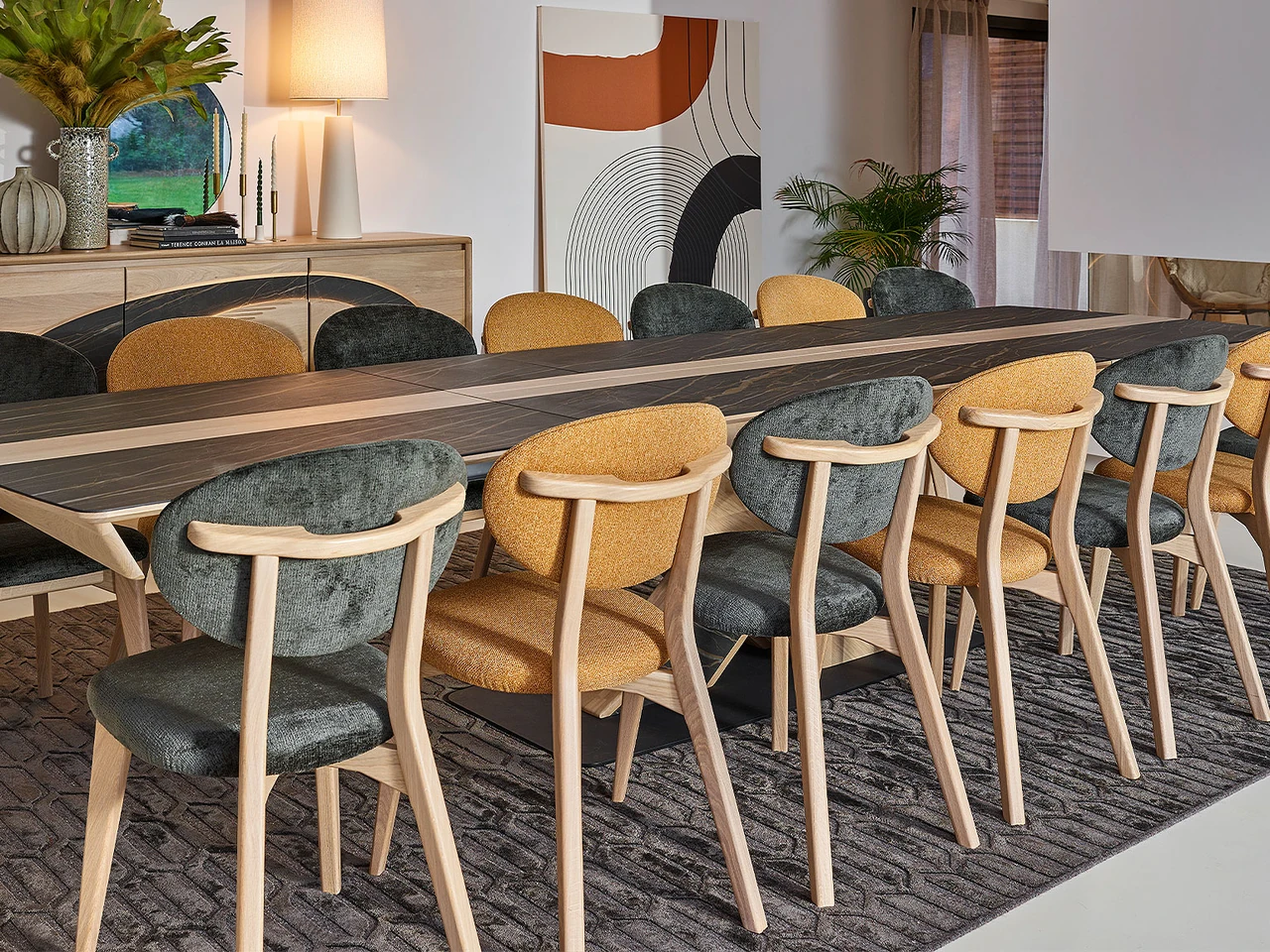 Eros - Table spectaculaire L. 220/380 cm