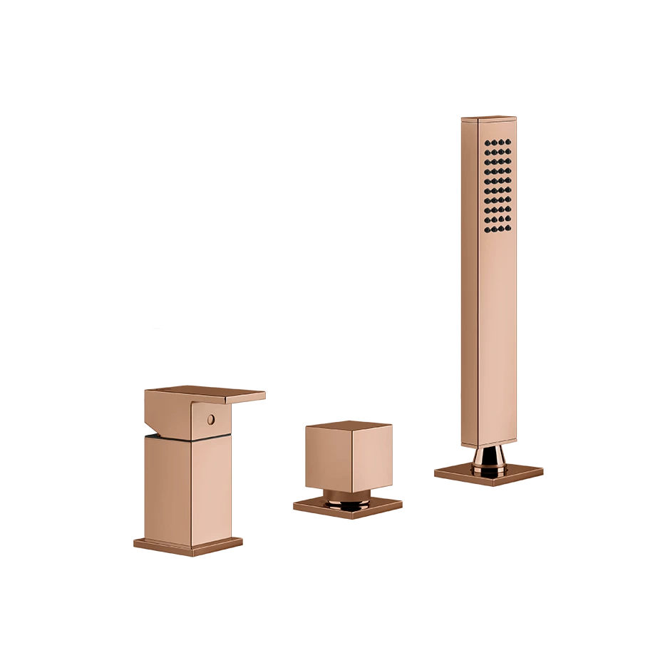 Mitigeur bain et douche Rettangolo · Cuivre PVD