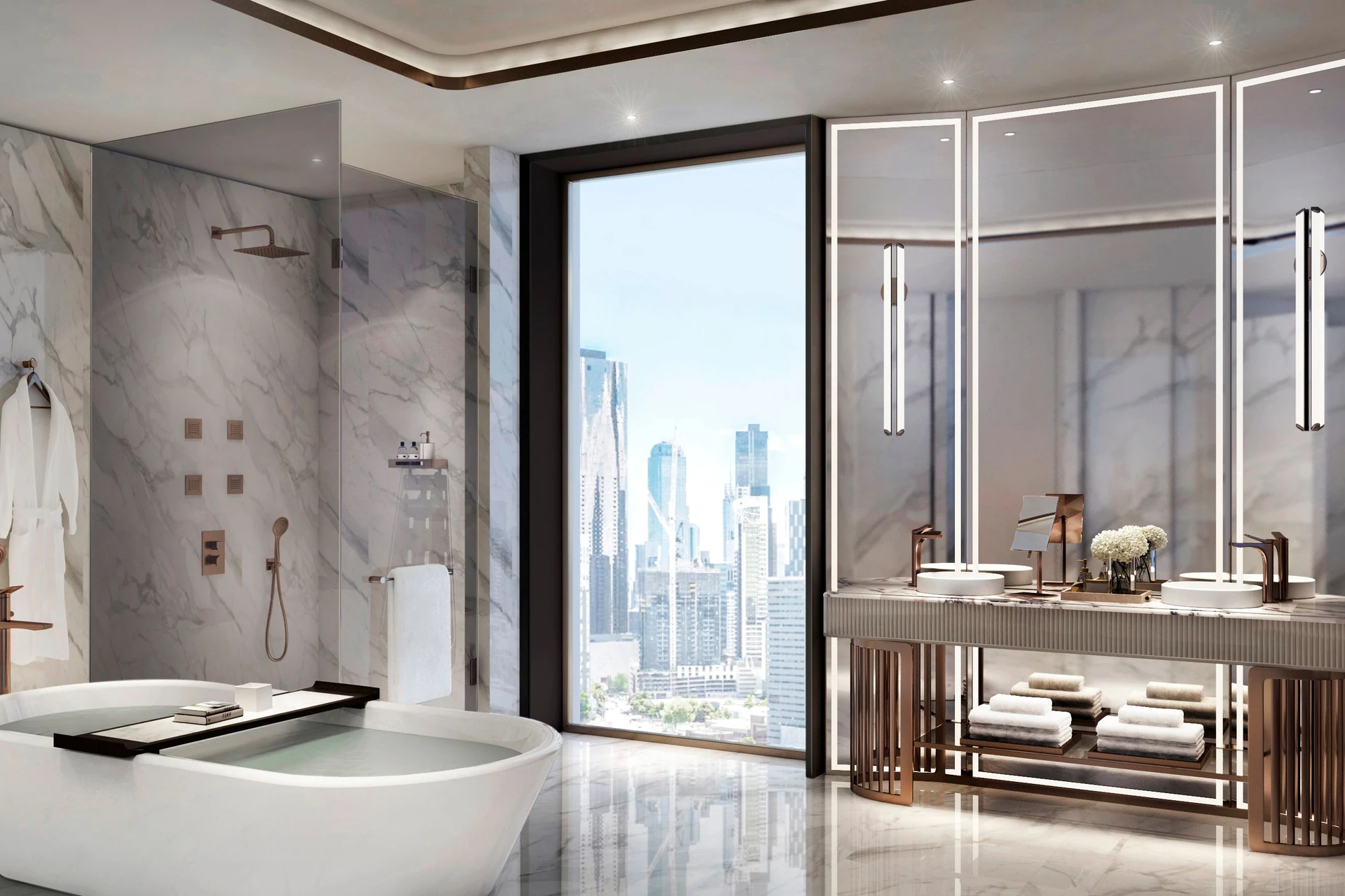 Mitigeur bain et douche Rilievo