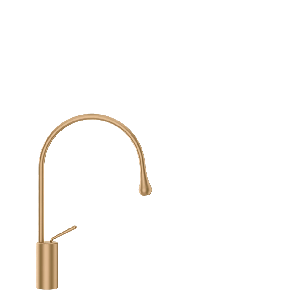 Mitigeur lavabo Goccia · Bronze chaud brossé PVD