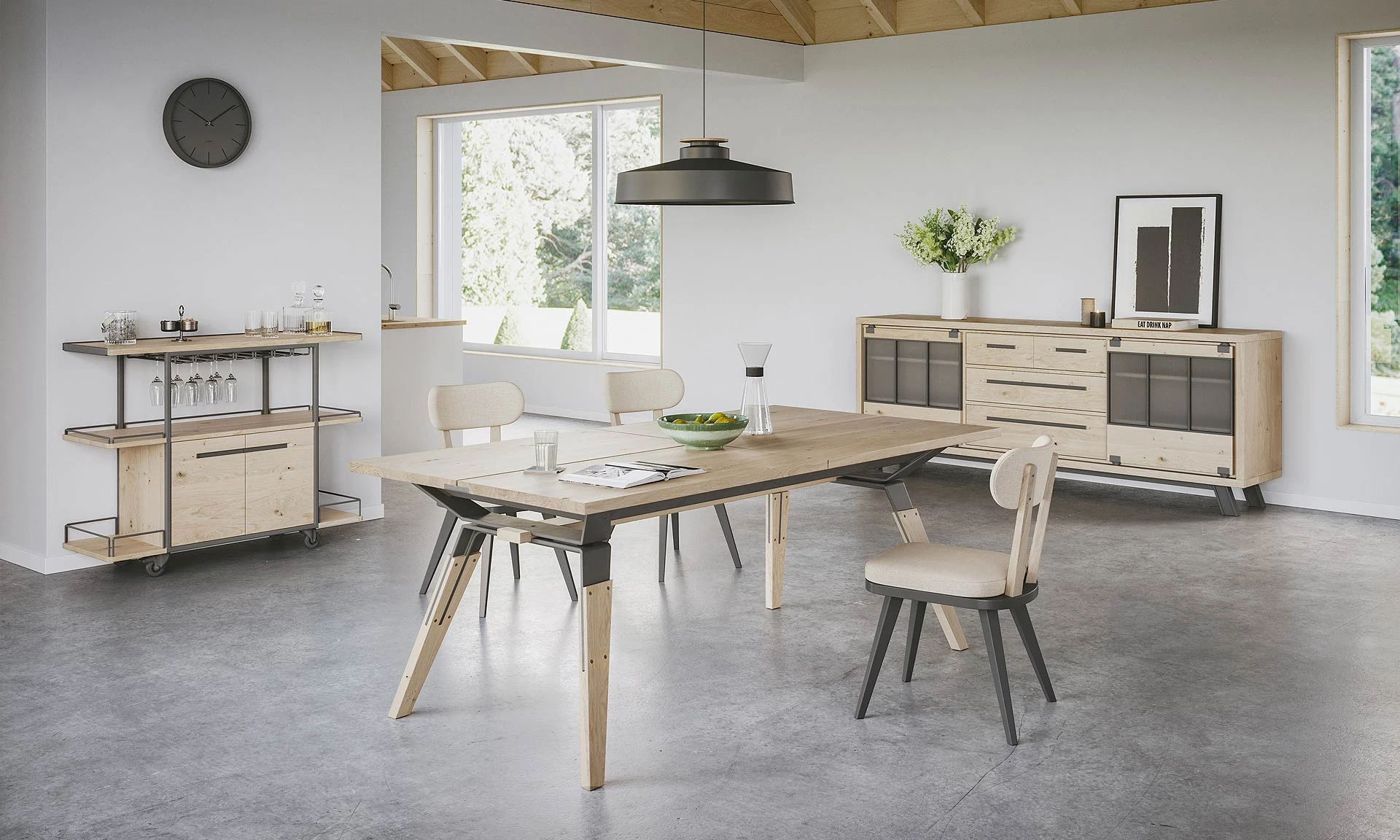 Fantasy - Meuble TV extensible 1 porte coulissante 1 niche