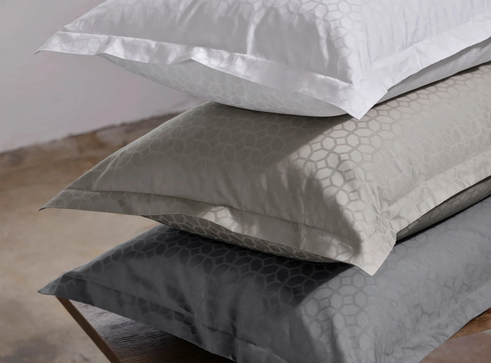 Taie d'oreiller en coton jacquard Home by TEMPUR Luxe