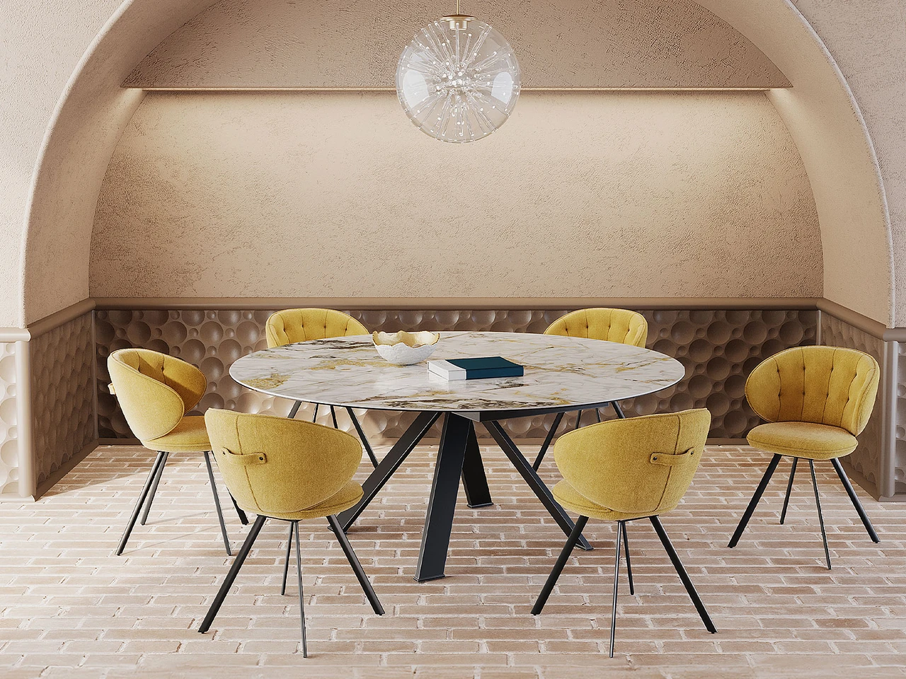 Indiana - Grande table céramique