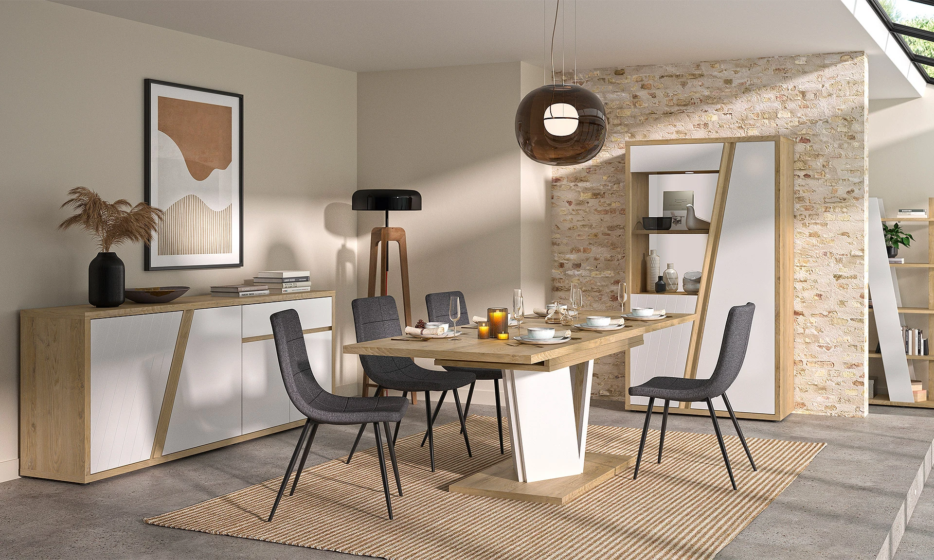 Intex - Enfilade 4 portes 1 tiroir