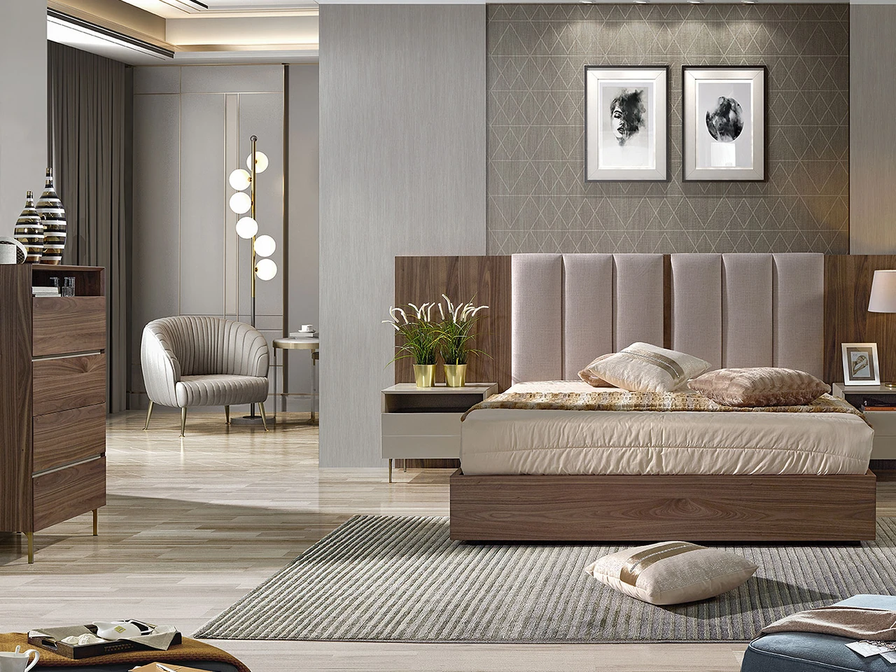 Jardin - Chambre moderne