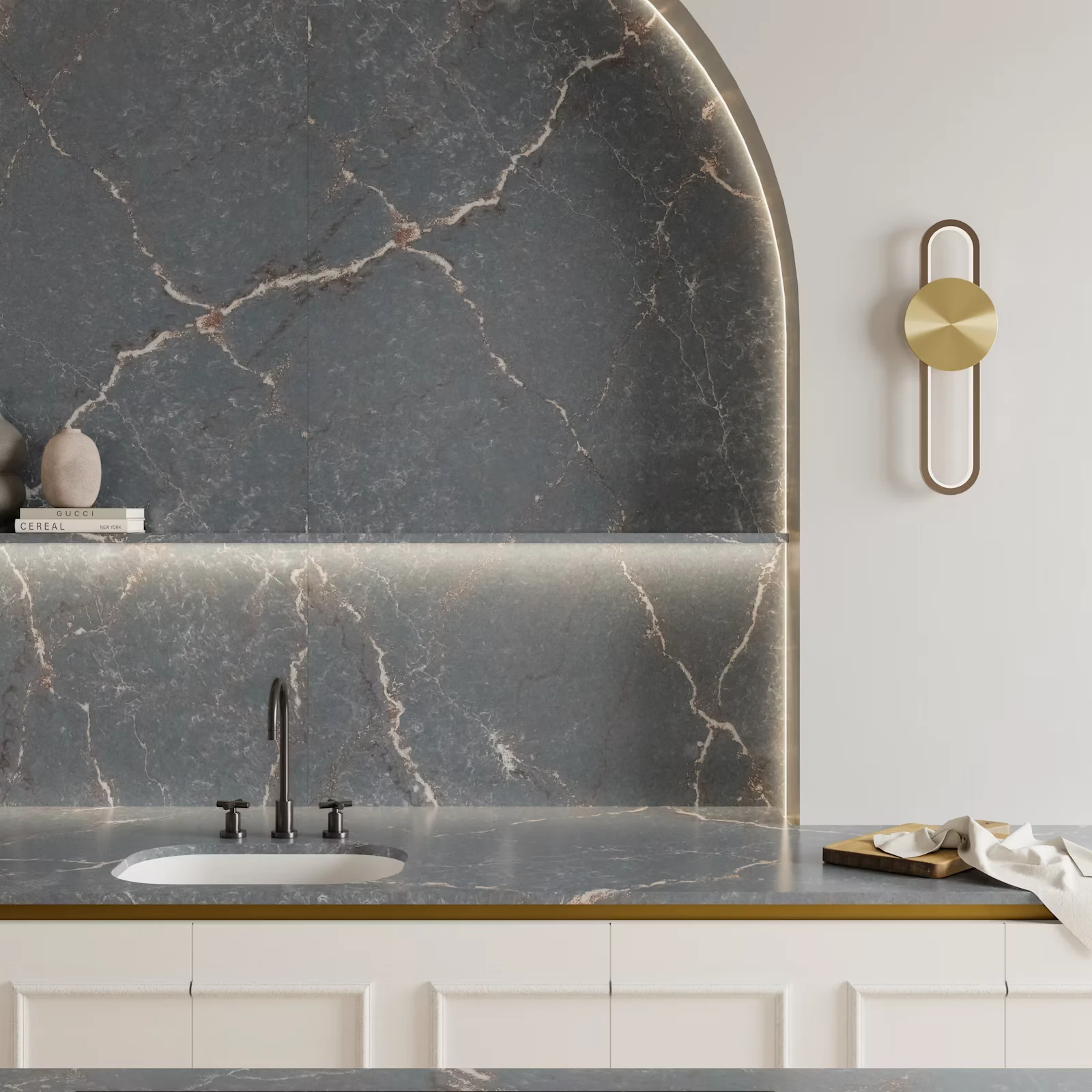 Silestone Parisien Bleu · Finition Poli