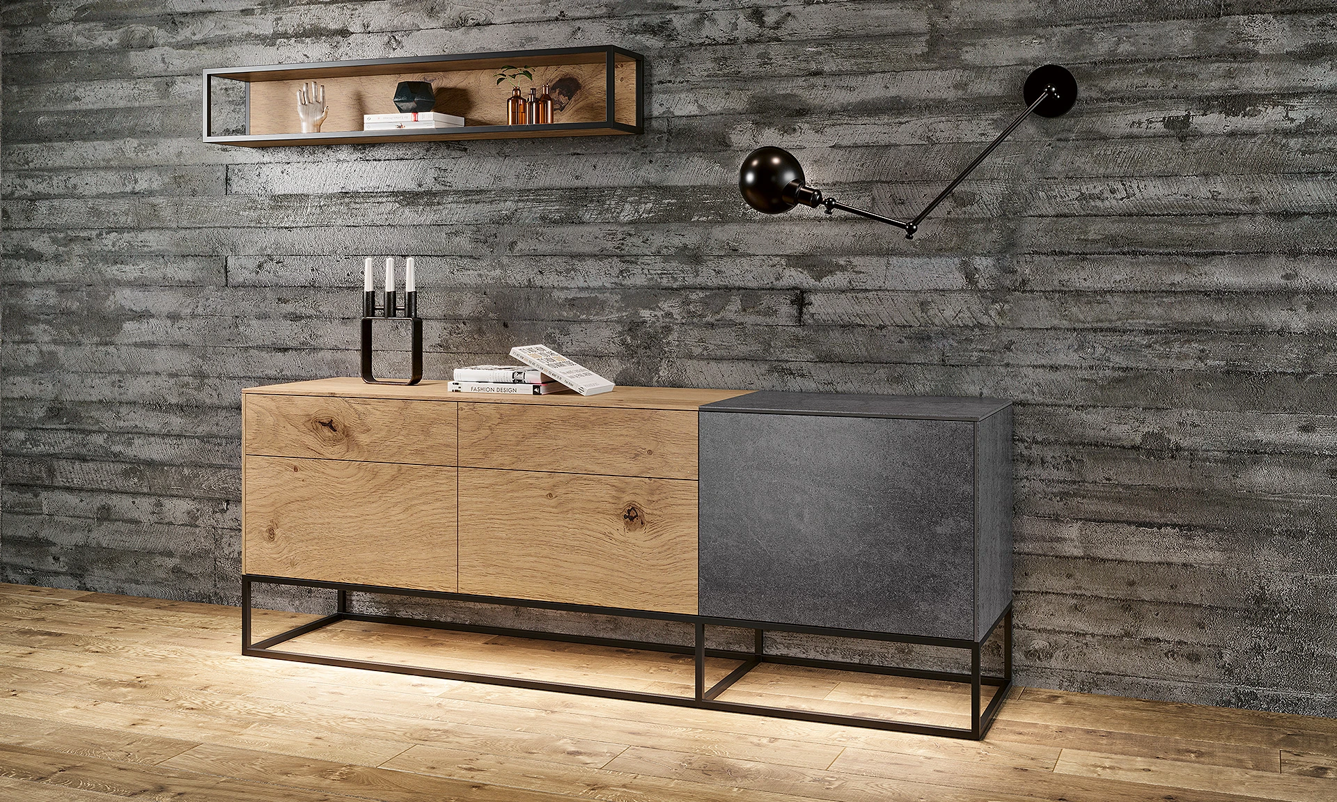 Jazz - Table de repas en bois avec allonge
