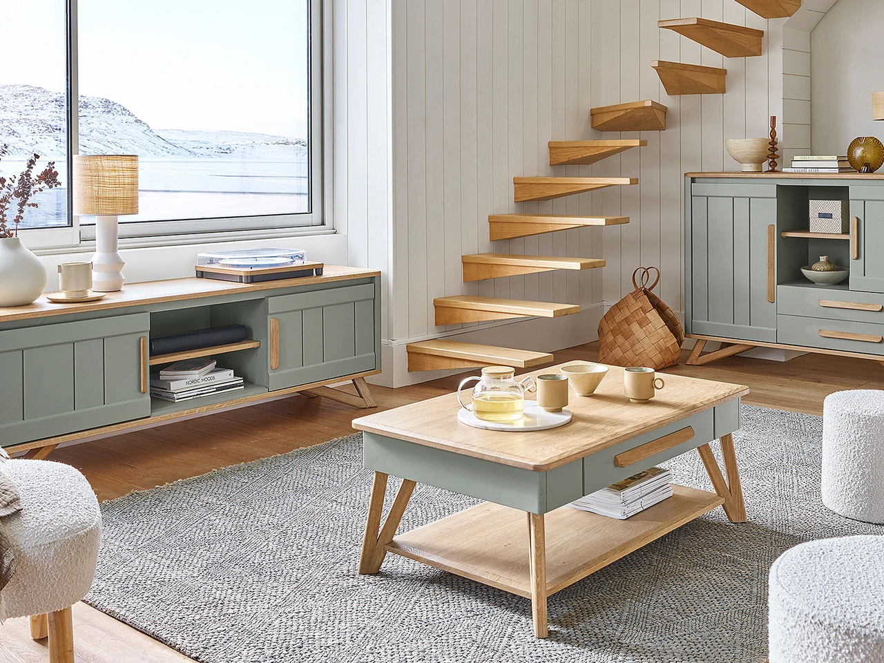 Jina - Meuble TV et table basse