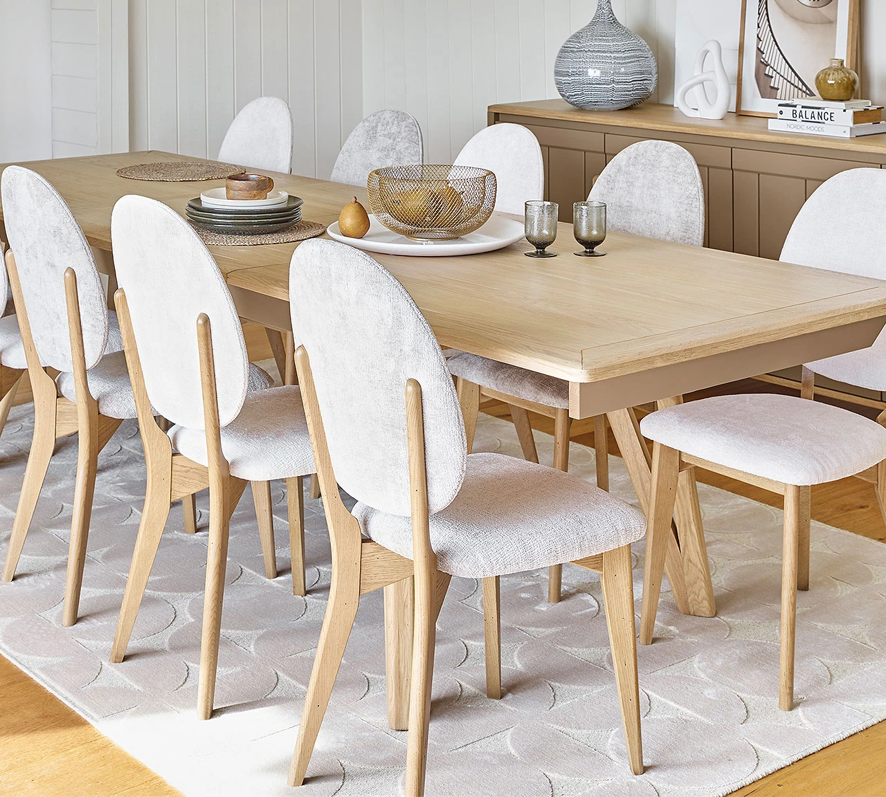 Jina - Table de repas avec allonges