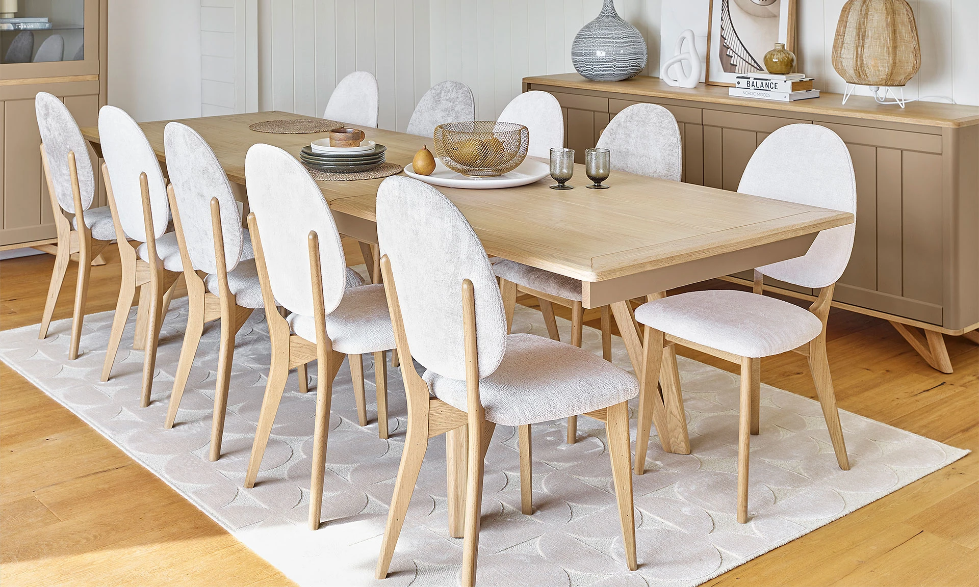 Jina - Table de repas avec allonges