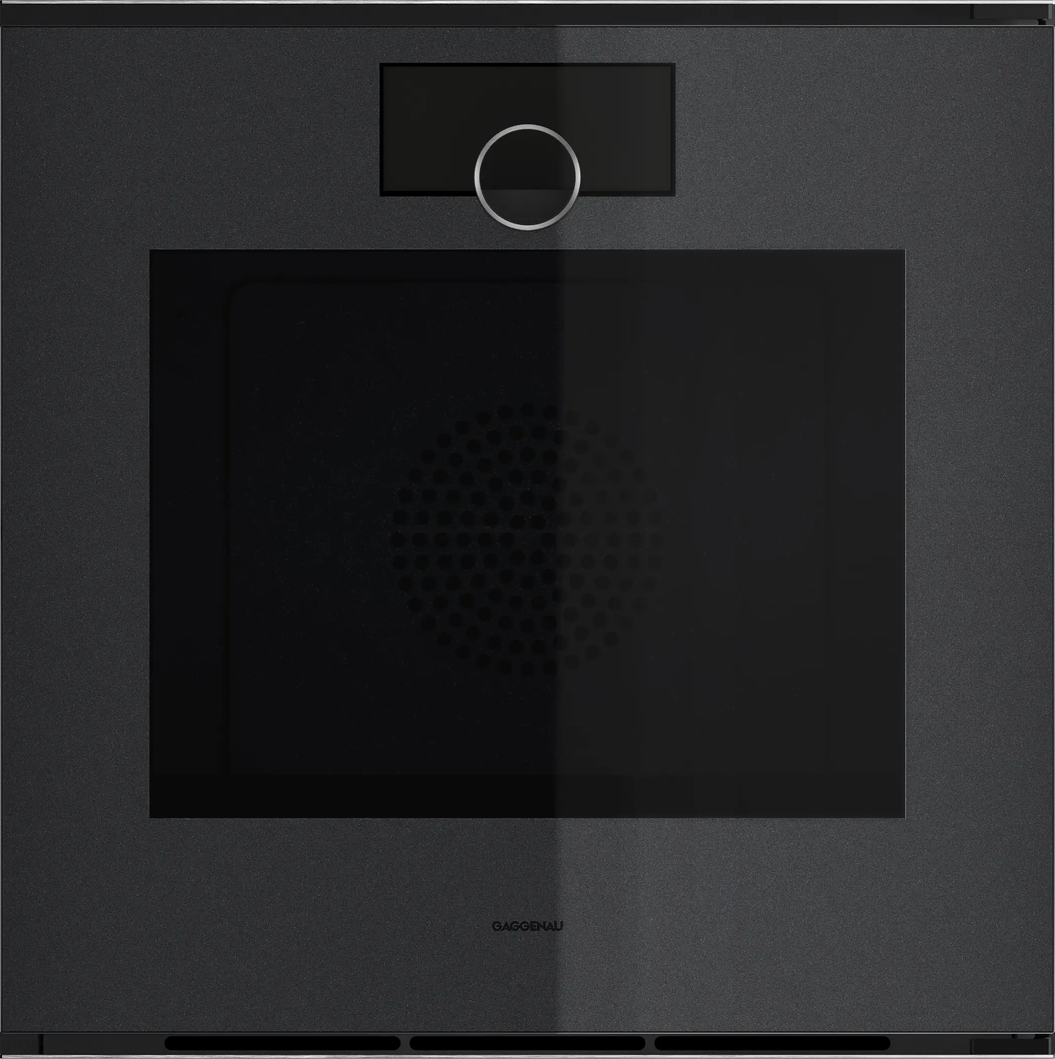 Four Gaggenau série Minimalistic · GO250100 · 77 l, 15 modes, pyrolyse, sonde · Onyx, charnières à droite
