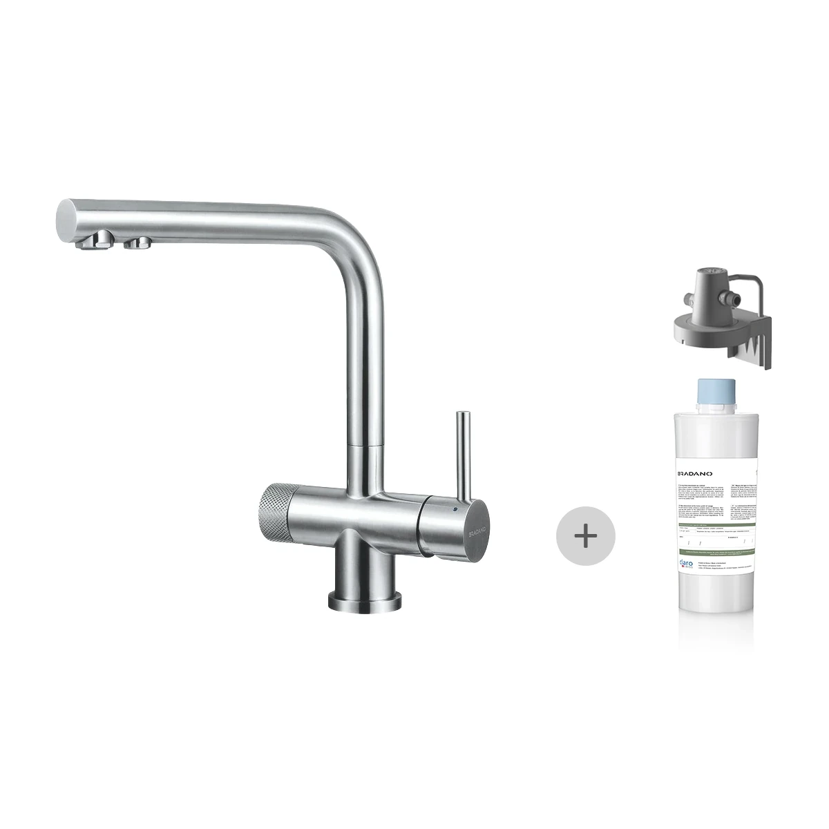 Bradano Savio avec kit de filtration classique · Inox
