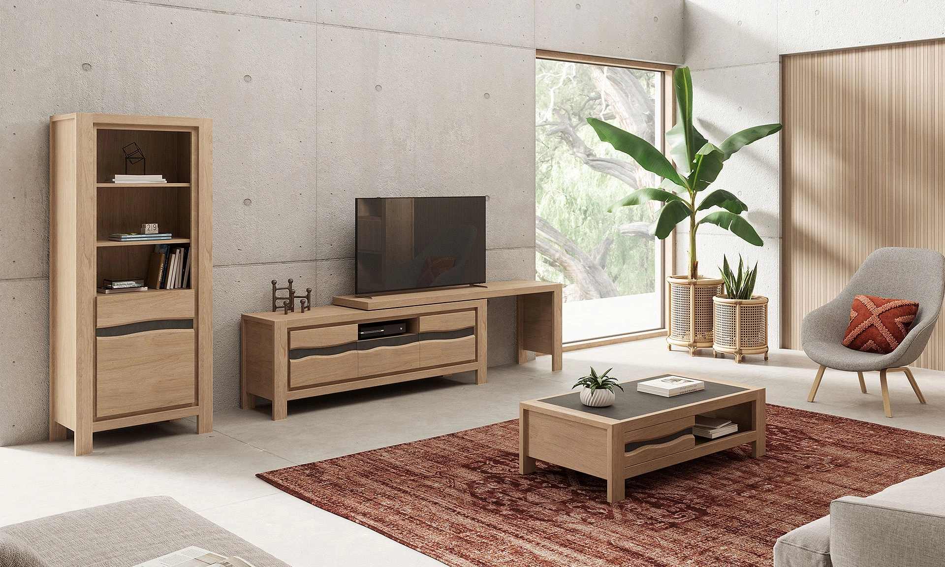 Luiz - Meuble TV et table basse