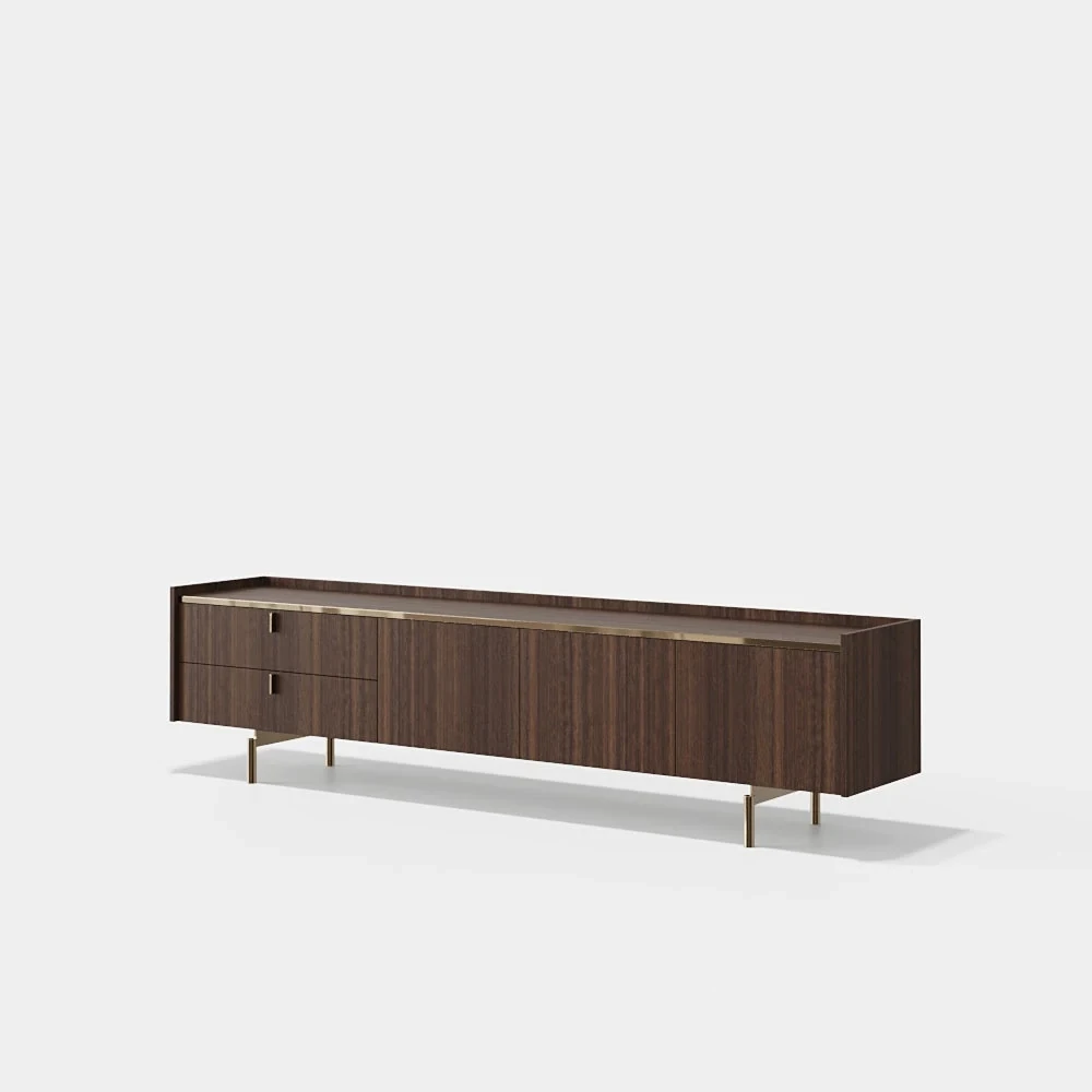 Brera 240 cm - Meuble TV 3 portes et 2 tiroirs