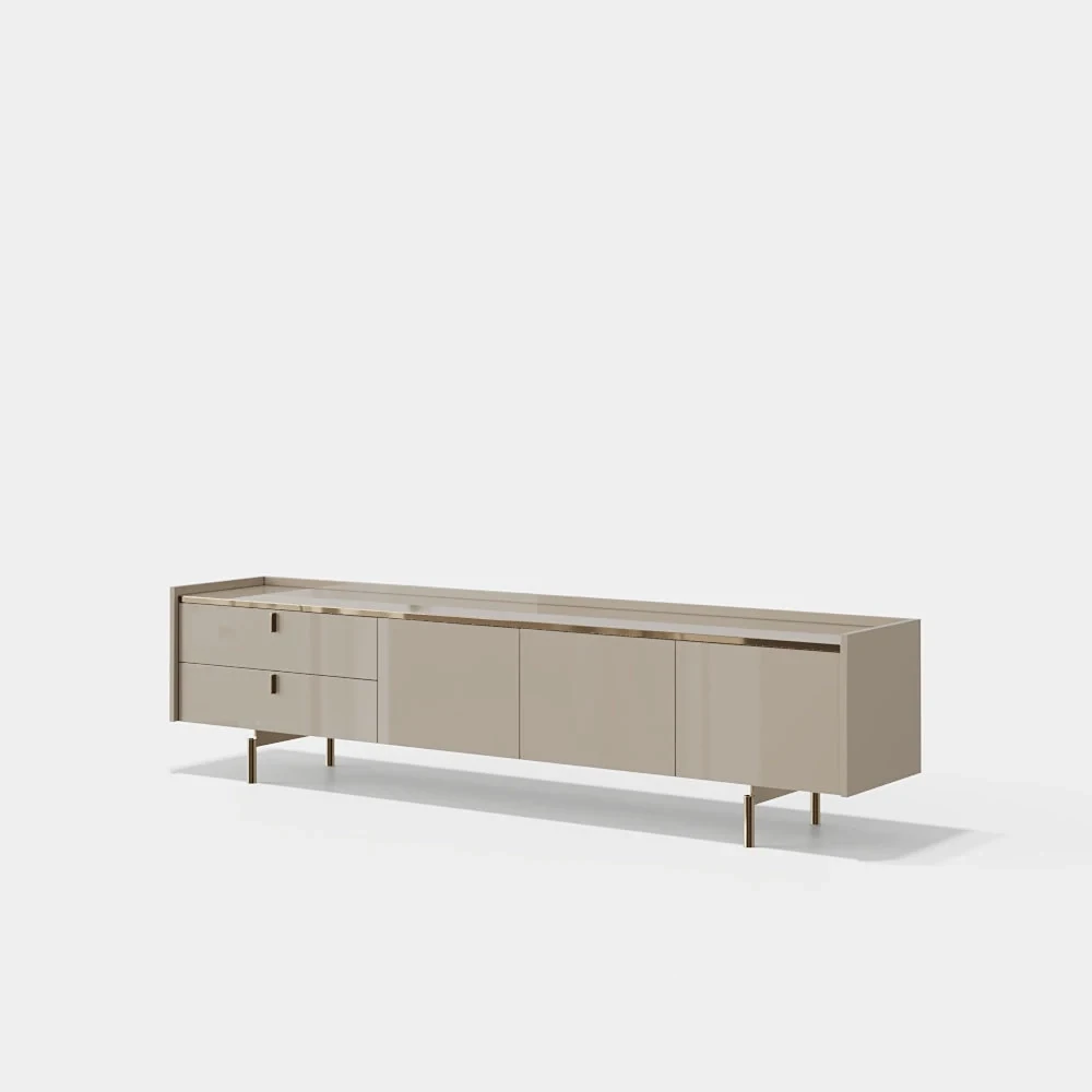 Brera 210 cm - Meuble TV 3 portes et 2 tiroirs