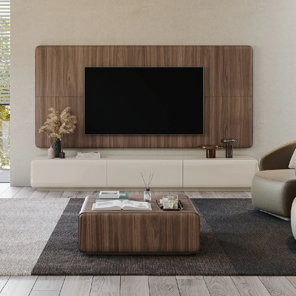 Rocco 240 cm - Meuble TV 3 tiroirs
