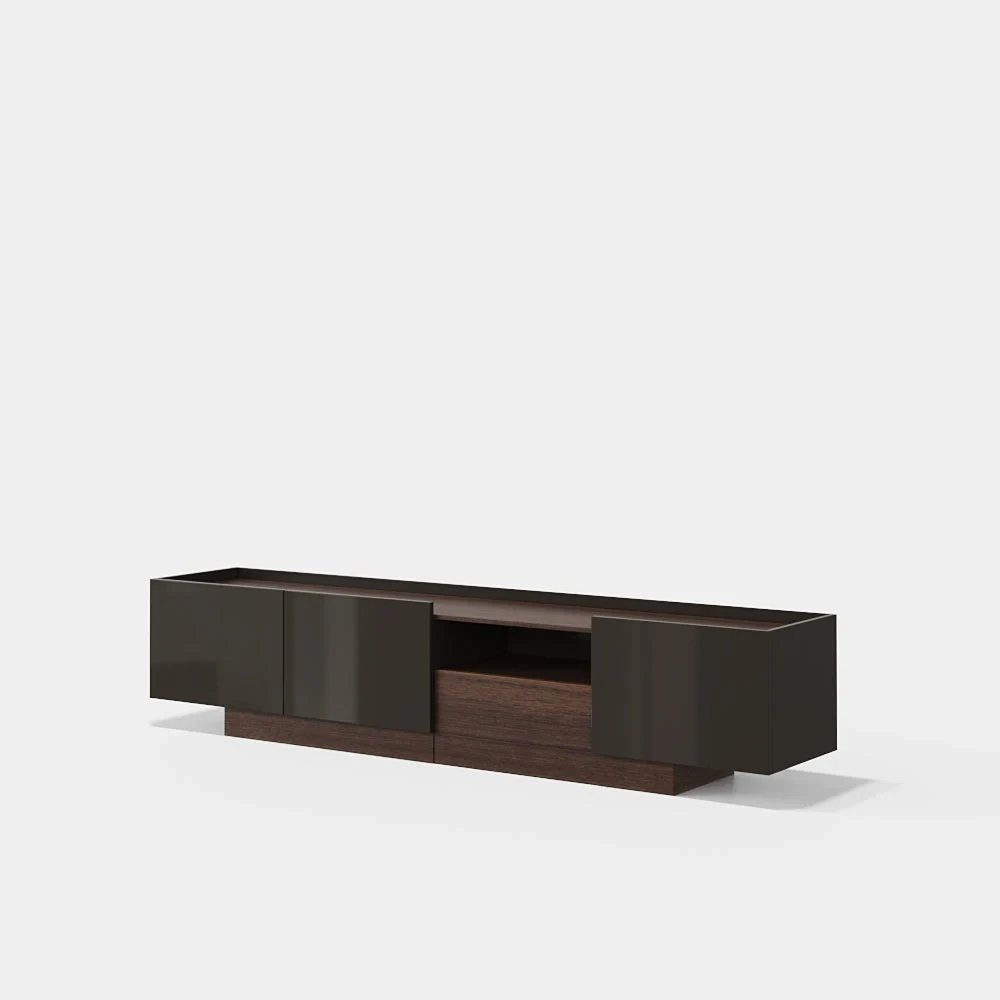 Vollmer 240 cm - Meuble TV niche centrale