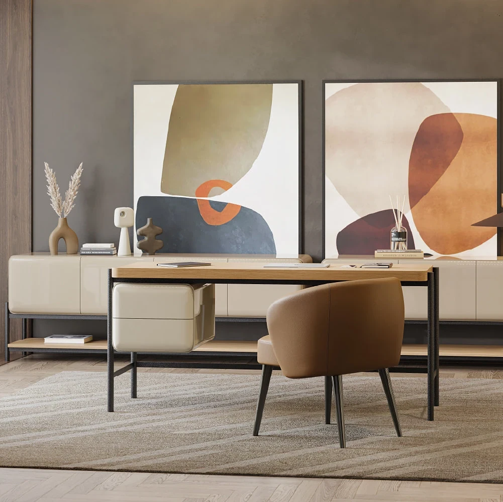 Kaori 216 cm - Meuble TV 4 portes