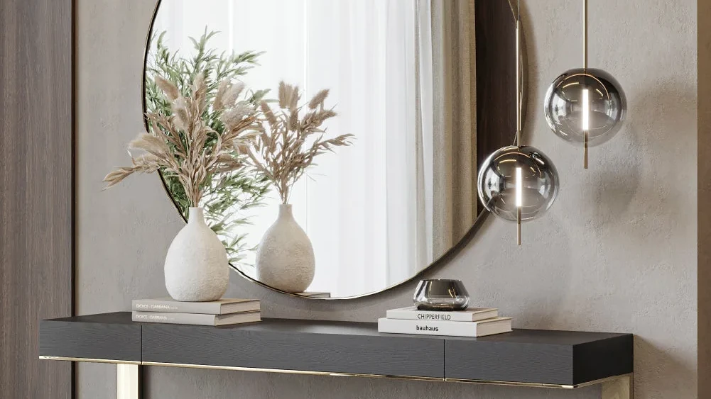 Brave II - Miroir rond 120 cm