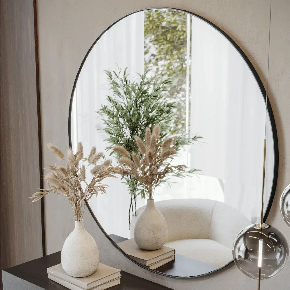 Brave II - Miroir rond 120 cm