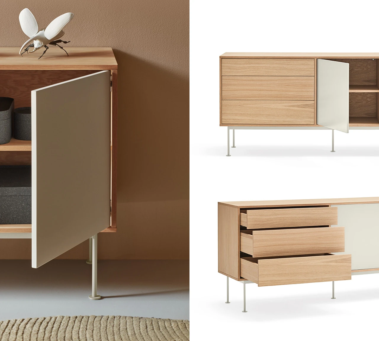 Ono - Buffet 2 portes 3 tiroirs