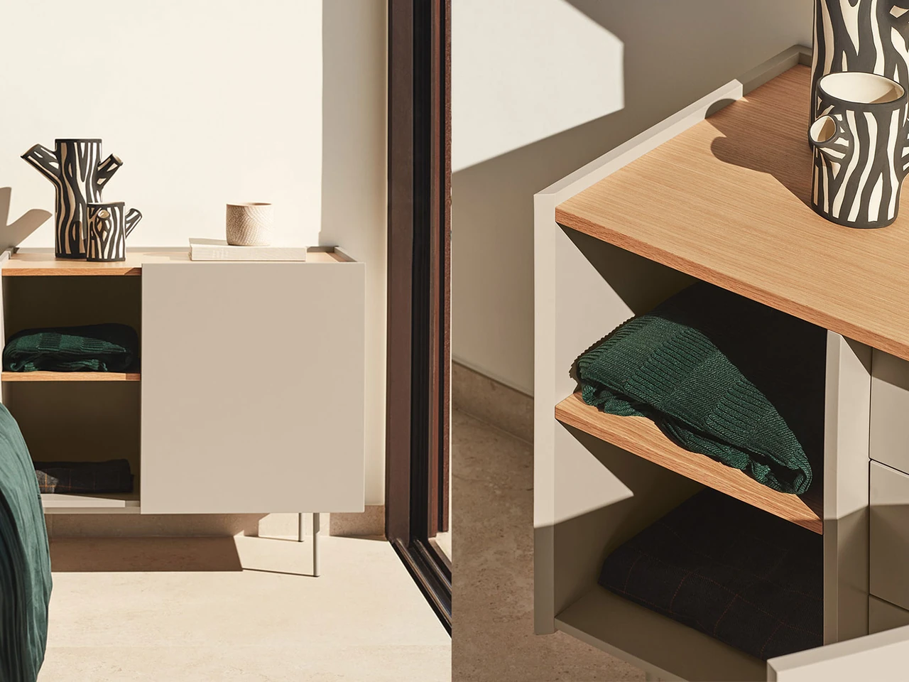 Ambre - Commode 1 porte 3 tiroirs