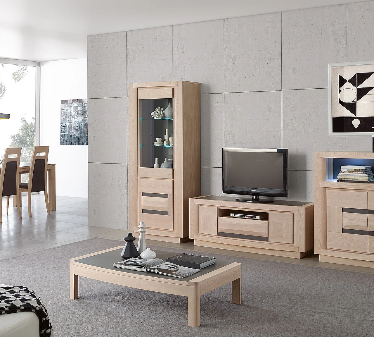 Plaisance - Meuble TV et table basse