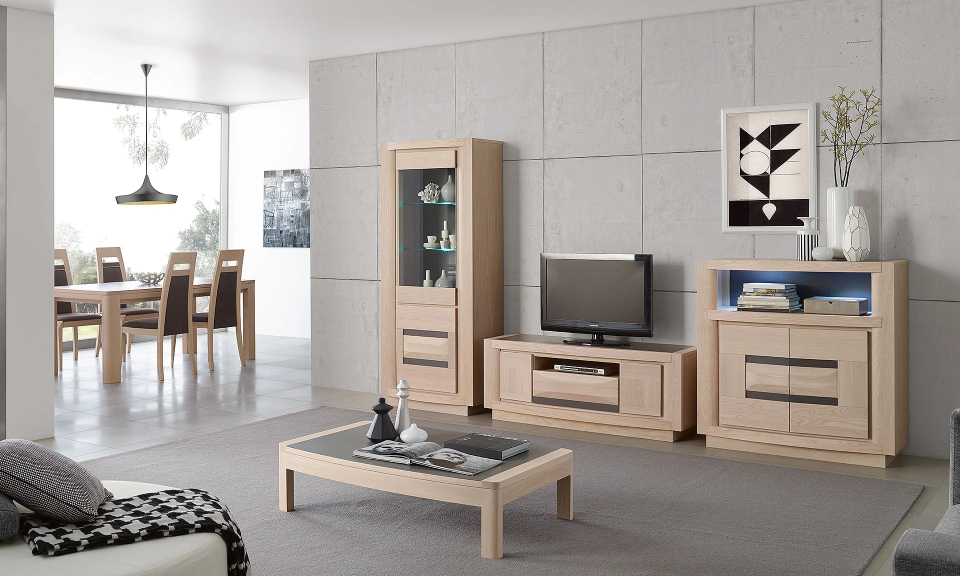Plaisance - Meuble TV et table basse