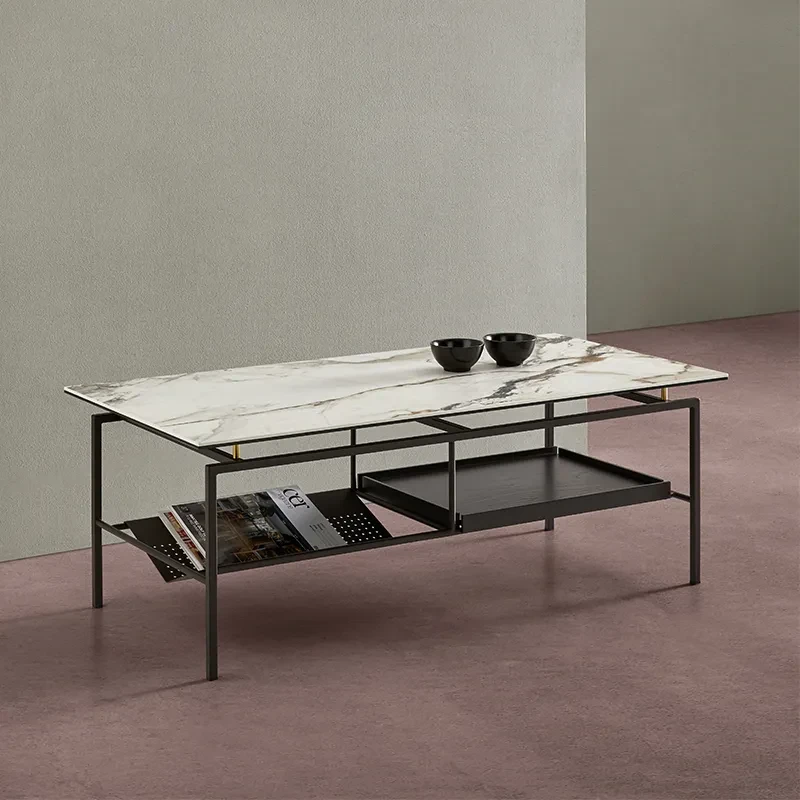 Simone - Table basse plateau céramique