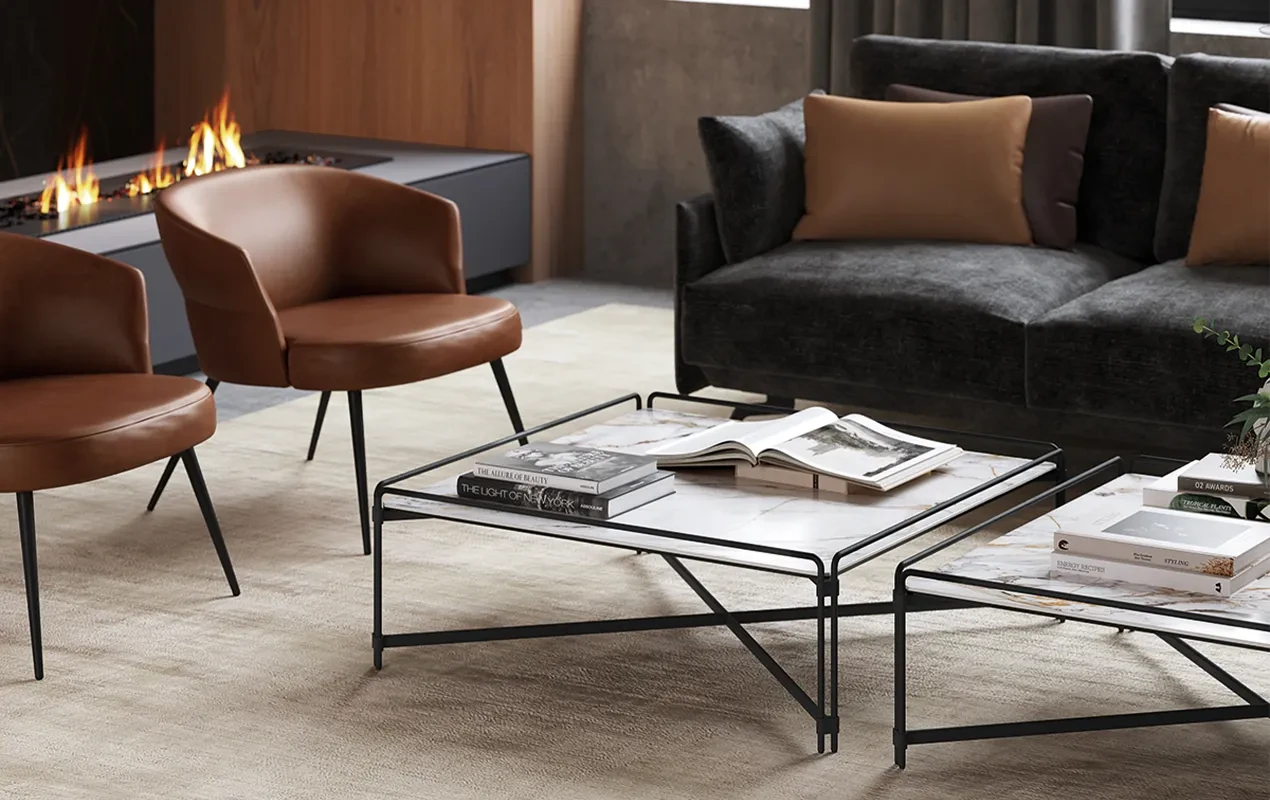 Join - Table basse plateau céramique