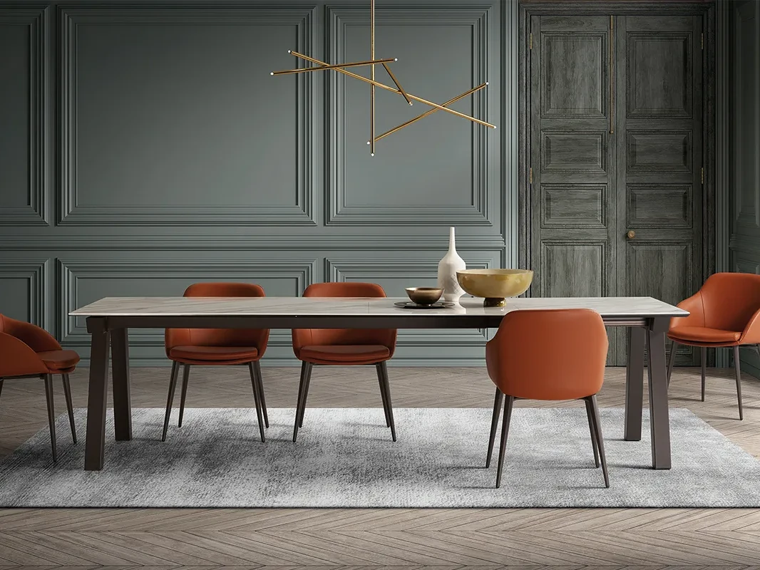 Duero - Table extensible plateau céramique