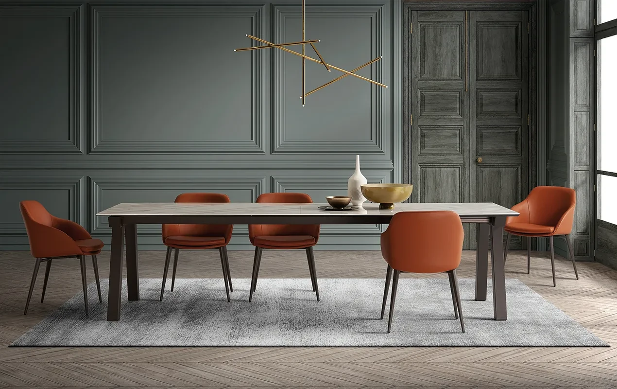 Duero - Table extensible plateau céramique