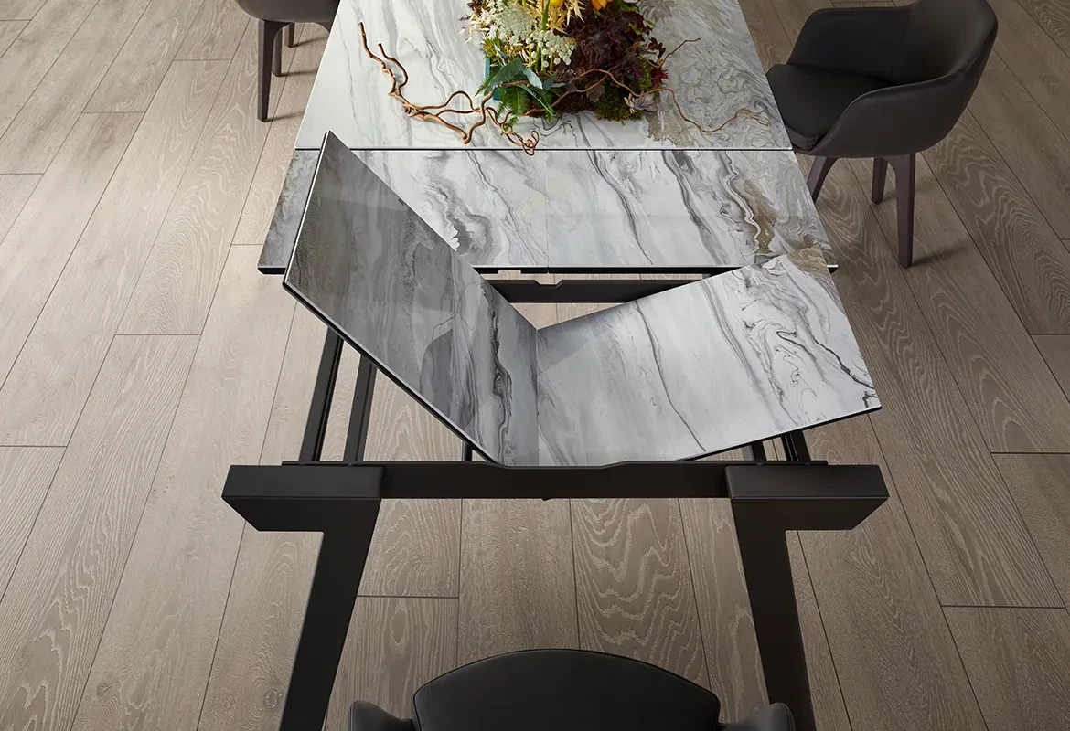 Duero - Table extensible plateau céramique