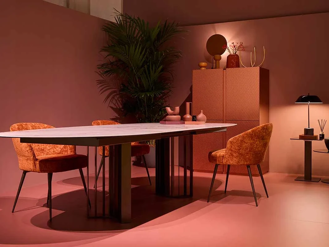 Joplin - Table extensible plateau céramique