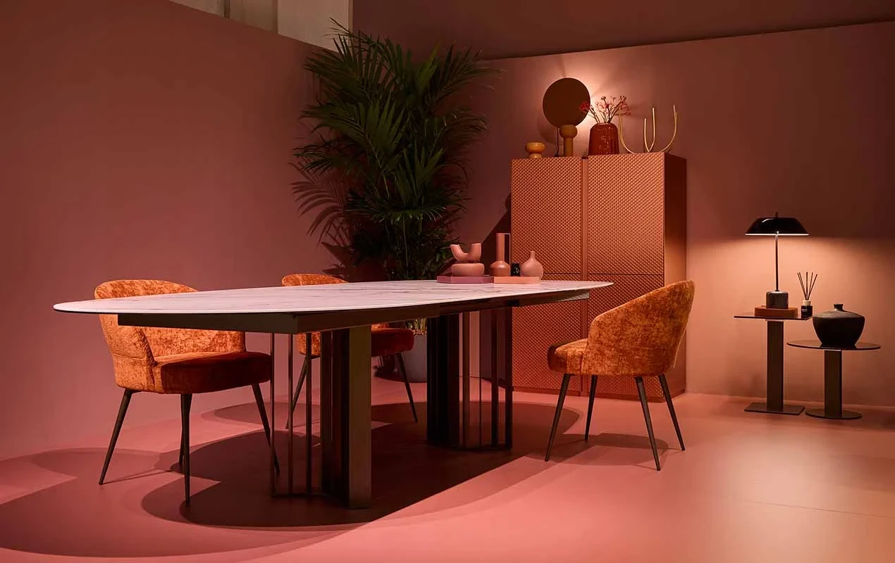 Joplin - Table extensible plateau céramique