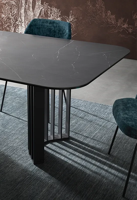 Joplin - Table extensible plateau céramique